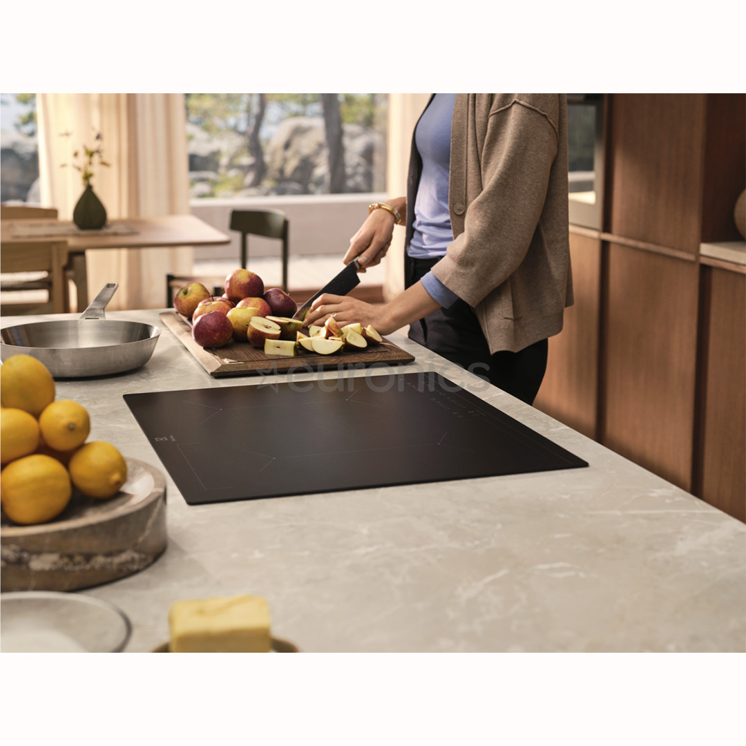 Electrolux 600 SaphirMatt SE® Bridge Hob2Hood, laius 80 cm, must - Integreeritav induktsioonpliidiplaat
