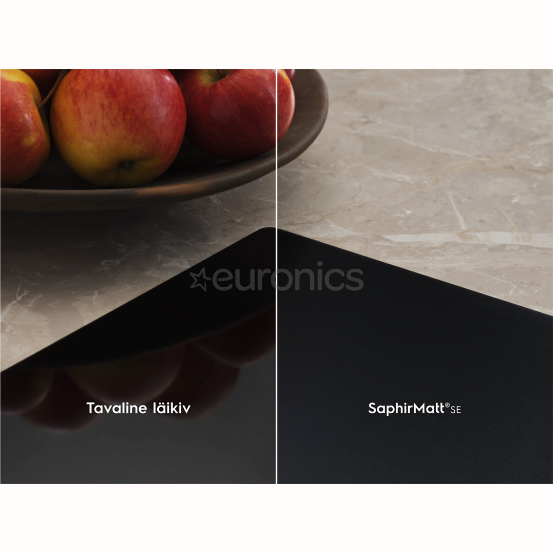 Electrolux 600 SaphirMatt SE® Bridge Hob2Hood, laius 80 cm, must - Integreeritav induktsioonpliidiplaat