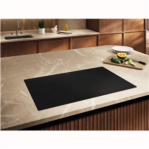 Electrolux 600 SaphirMatt SE® Bridge Hob2Hood, ширина 80 см, черный - Интегрируемая индукционная варочная панель