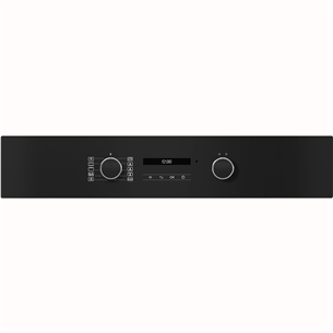 Miele, 76 L, pyrolytic cleaning, black - Built-in oven
