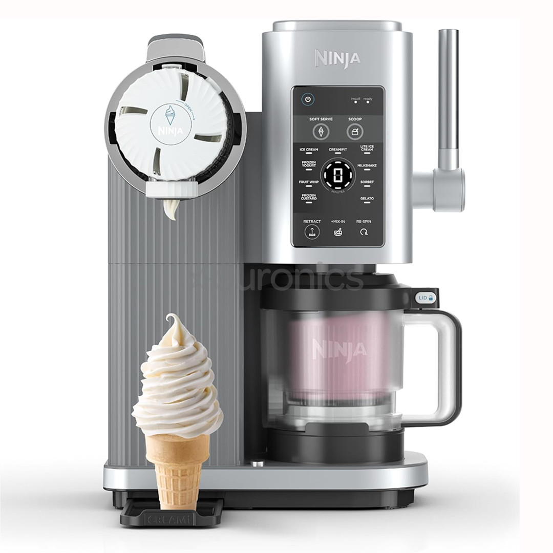 Ninja Swirl by CREAMi 13-in-1, silver - Soft Serve & Ice Cream Maker