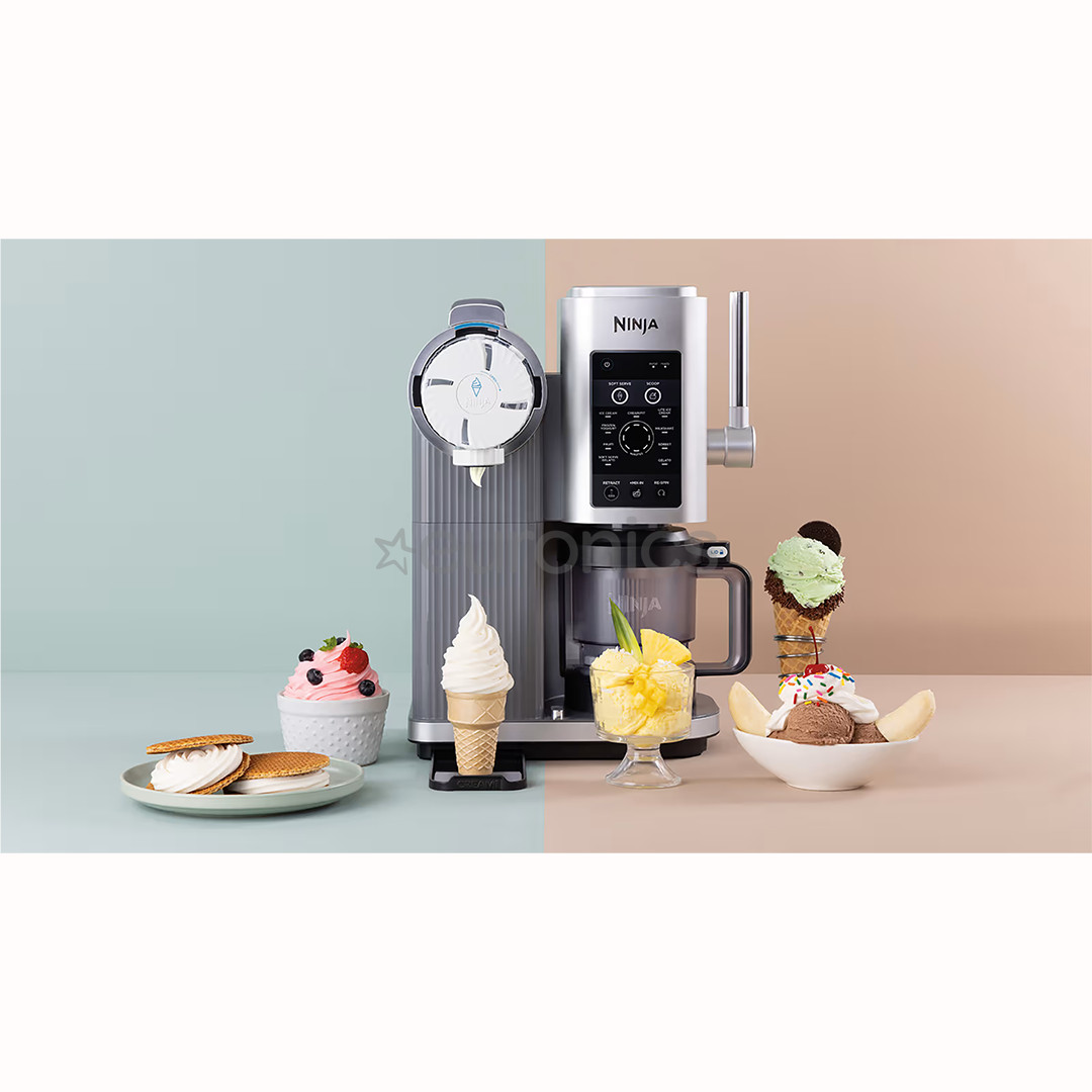 Ninja Swirl by CREAMi 13-in-1, silver - Soft Serve & Ice Cream Maker