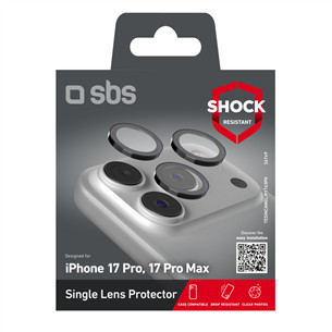 SBS Single protective lenses for camera, iPhone 17 Pro/17 Pro Max - Защитное стекло для объективов камеры