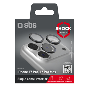 SBS Single protective lenses for camera, iPhone 17 Pro/17 Pro Max - Защитное стекло для объективов камеры