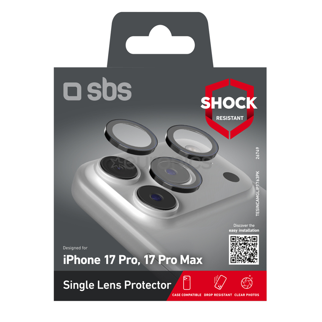 SBS Single protective lenses for camera, iPhone 17 Pro/17 Pro Max - Защитное стекло для объективов камеры