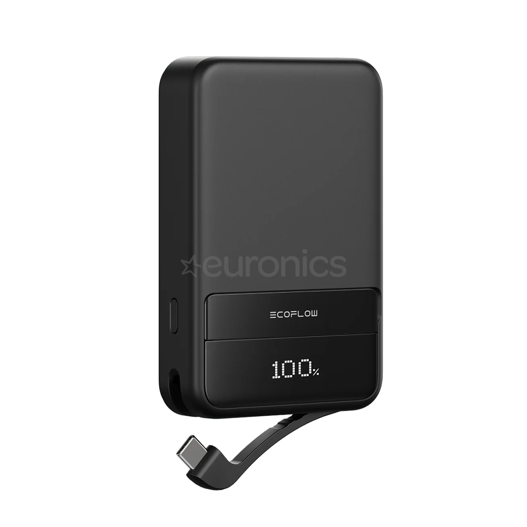 EcoFlow Rapid Magnetic Power Bank, 10000 mAh, black - Power bank