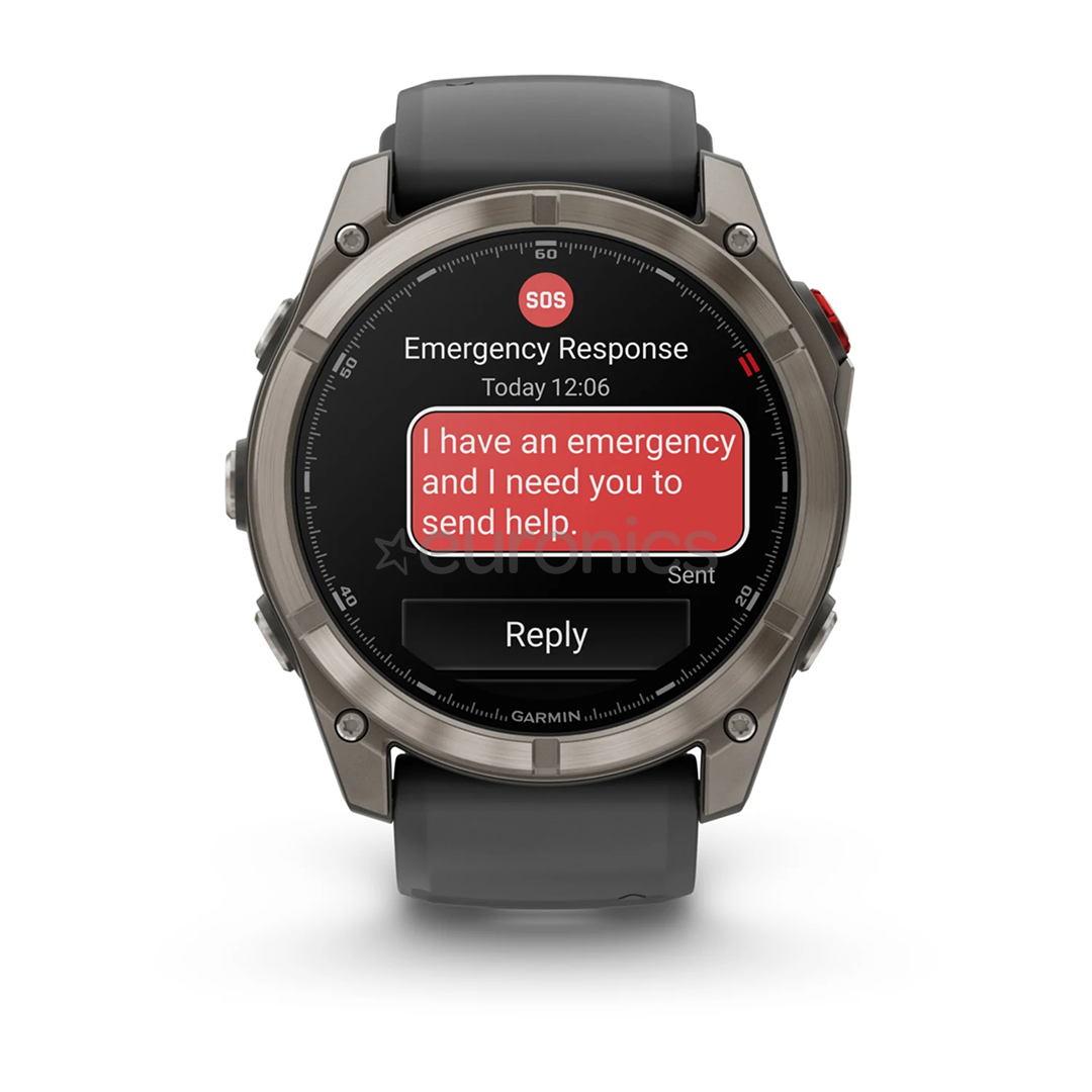 Garmin Fenix 8 Pro, 51 mm, titanium, graphite / black - Sports watch