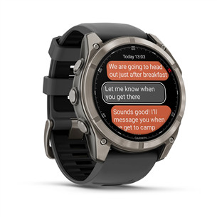Garmin Fenix 8 Pro, 51 мм, титан, серый / черный - Спортивные часы