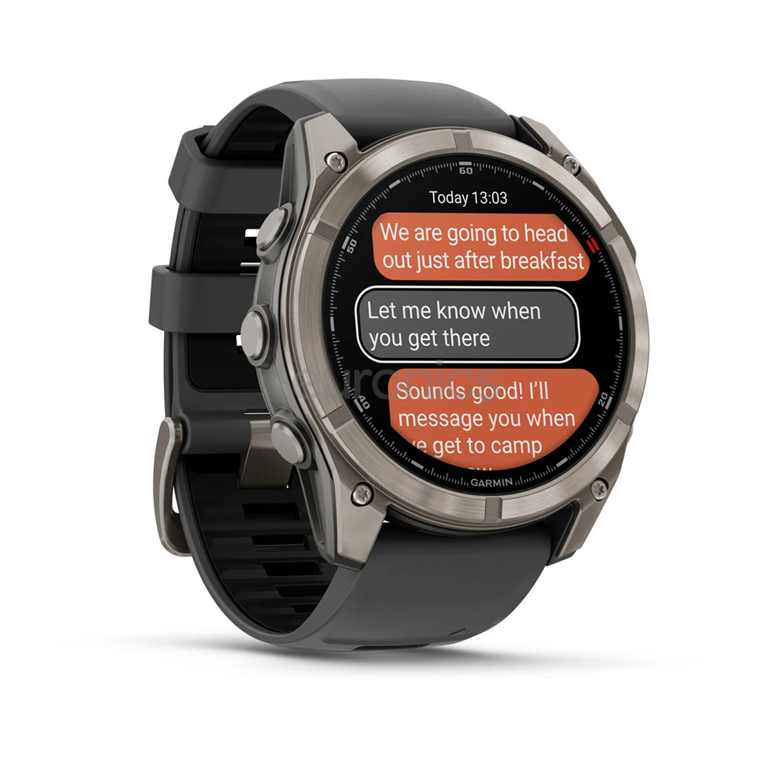 Garmin Fenix 8 Pro, 51 мм, титан, серый / черный - Спортивные часы