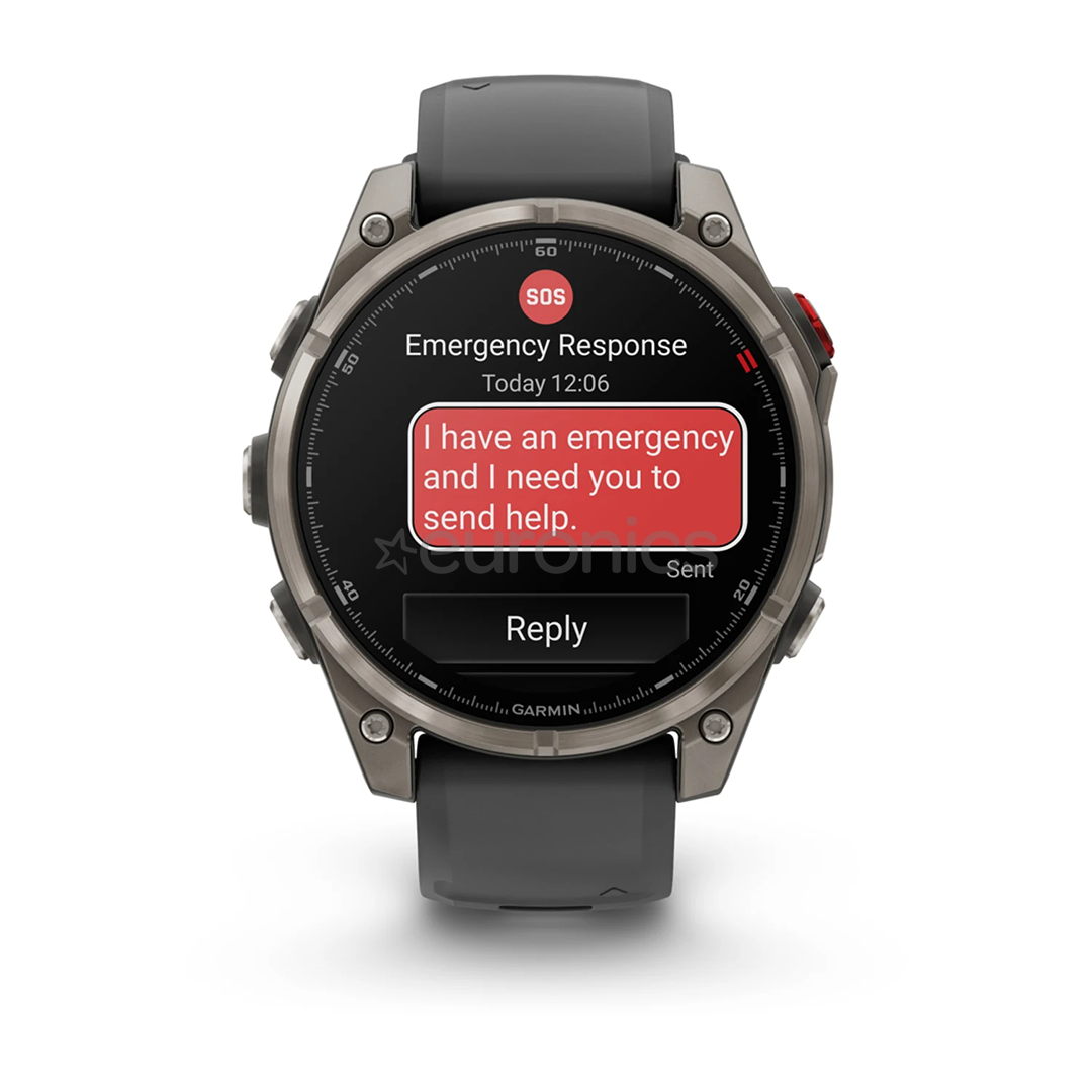 Garmin Fenix 8 Pro, 47 mm, titanium, graphite / black - Sports watch