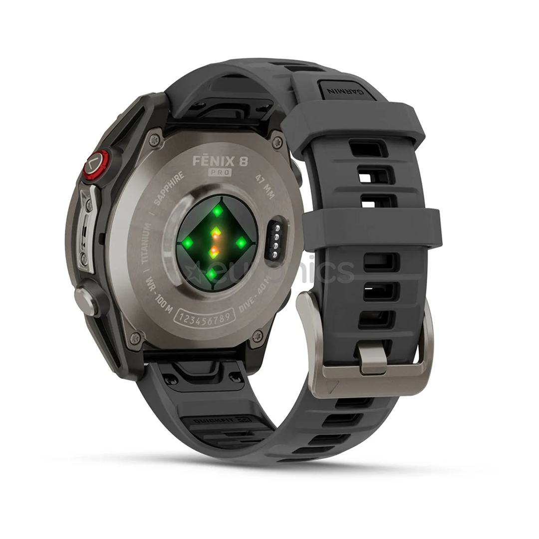 Garmin Fenix 8 Pro, 47 mm, titanium, graphite / black - Sports watch
