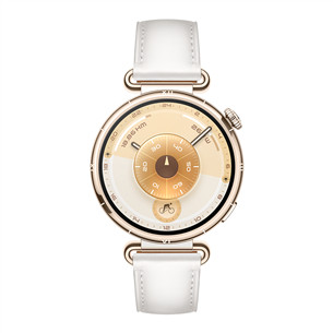 Huawei Watch GT6, 41 мм, кожаный ремешок, золотистый / белый - Смарт-часы 55020FTN