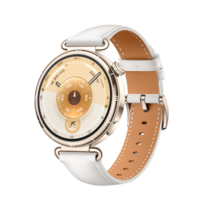 Huawei Watch GT6, 41 mm, nahkrihm, kuldne / valge - Nutikell