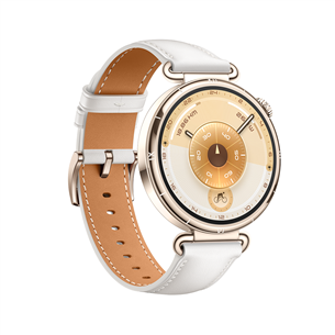 Huawei Watch GT6, 41 mm, nahkrihm, kuldne / valge - Nutikell