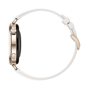 Huawei Watch GT6, 41 мм, кожаный ремешок, золотистый / белый - Смарт-часы