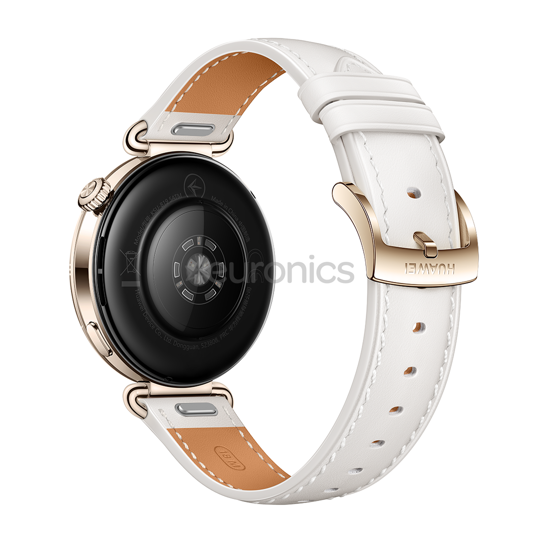 Huawei Watch GT6, 41 mm, nahkrihm, kuldne / valge - Nutikell