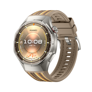 Huawei Watch GT6 Pro, 46 mm, titaan, punutud rihm, roostevaba / pruun - Nutikell