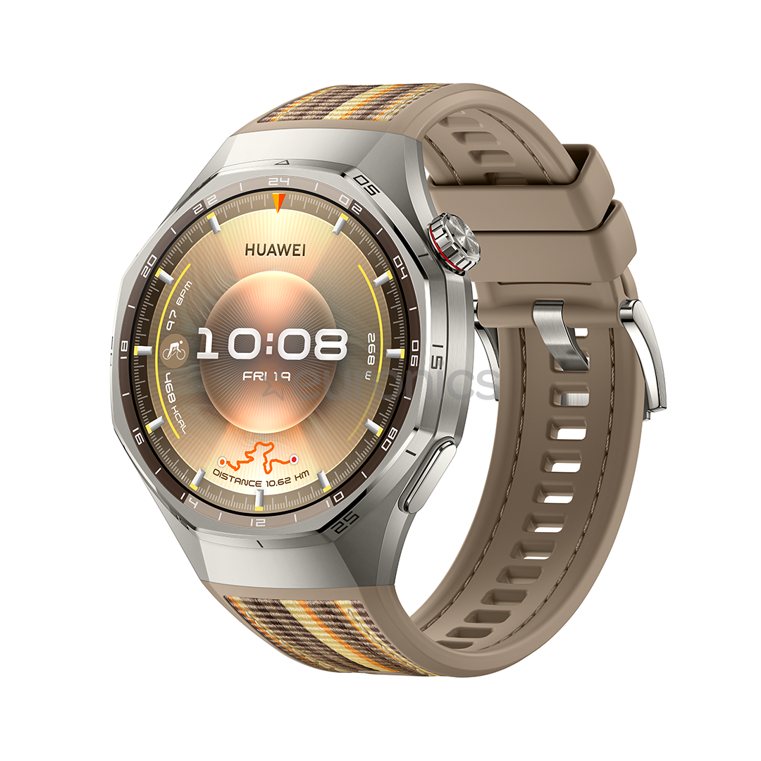 Huawei Watch GT6 Pro, 46 mm, titaan, punutud rihm, roostevaba / pruun - Nutikell