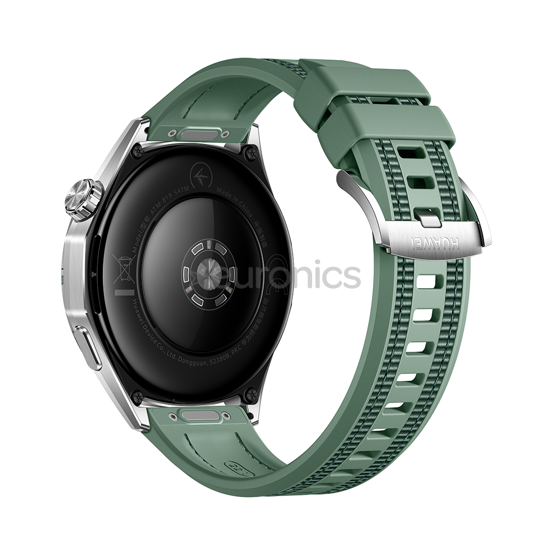 Huawei Watch GT6, 46 mm, punutud rihm, roostevaba / roheline - Nutikell