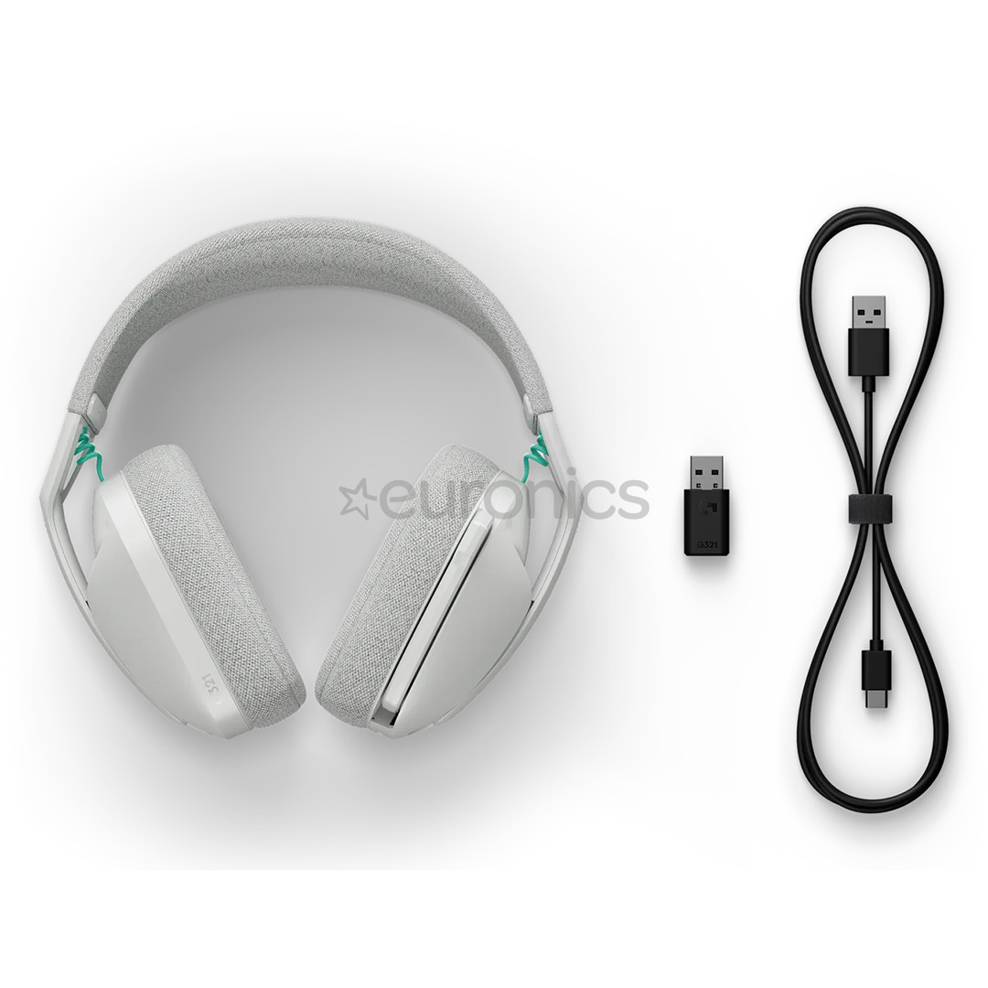 Logitech G321 LIGHTSPEED Wireless Gaming Headset, white - Wireless headset