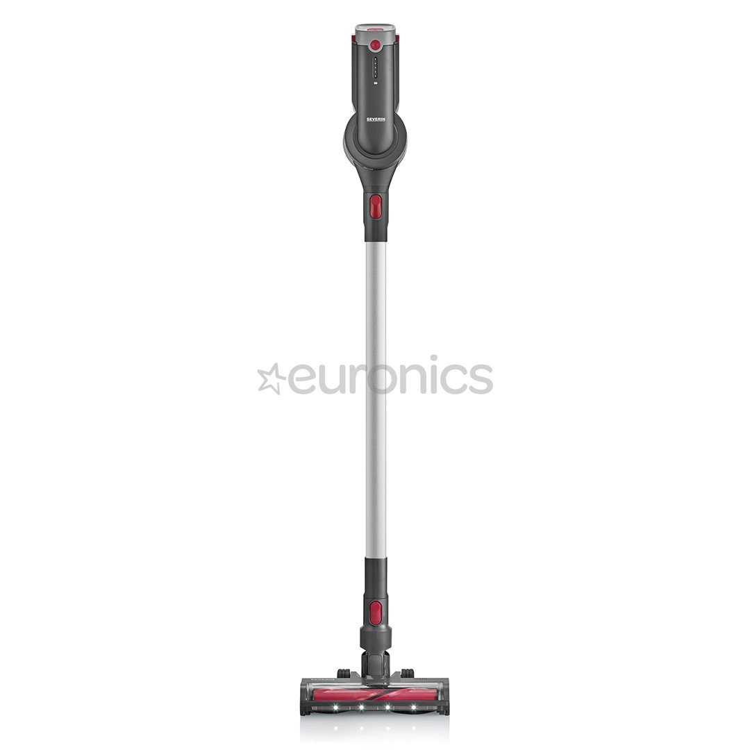 Severin, 2 в 1, серый/красный - Беспроводной пылесос