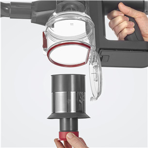 Severin, 2 в 1, серый/красный - Беспроводной пылесос