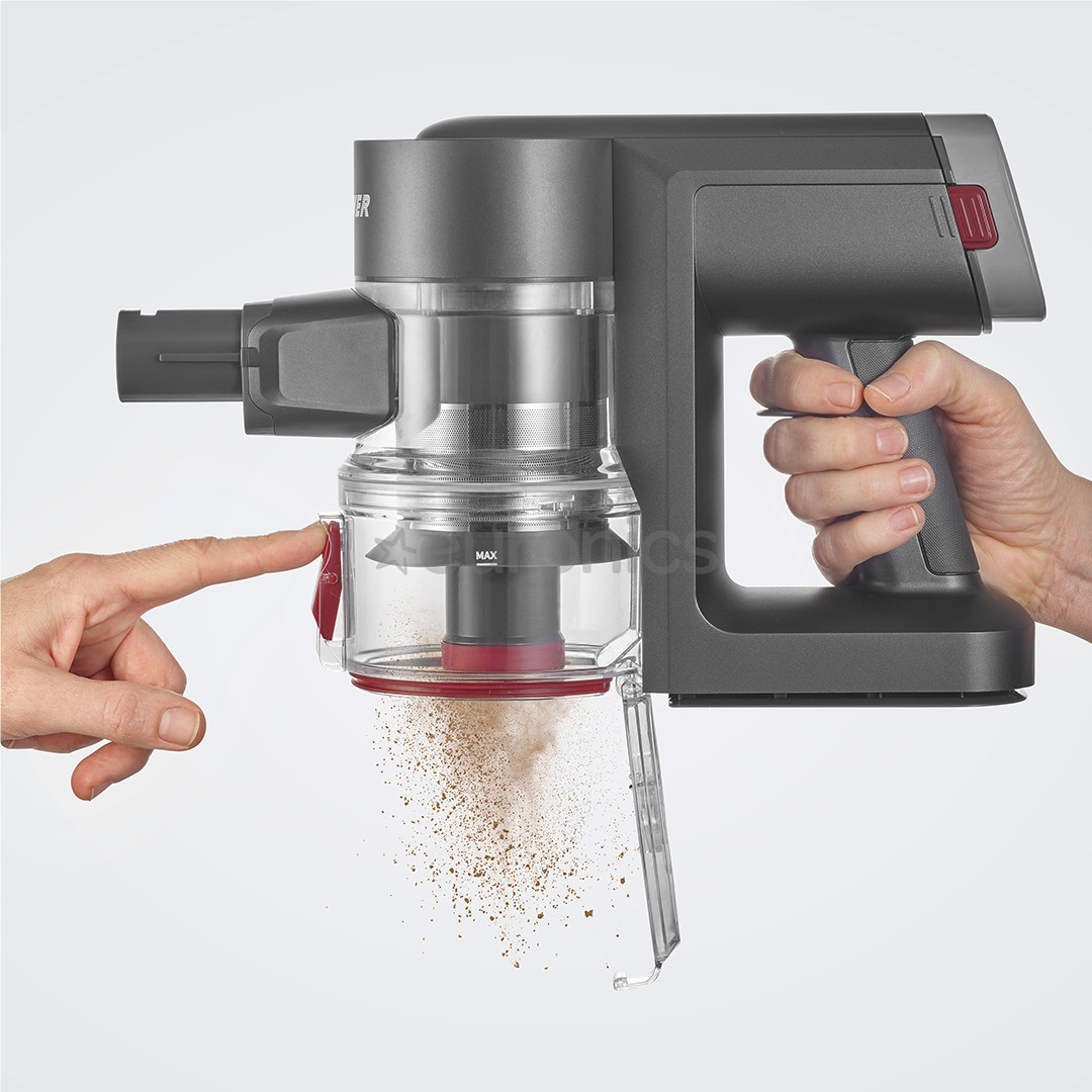 Severin, 2 в 1, серый/красный - Беспроводной пылесос