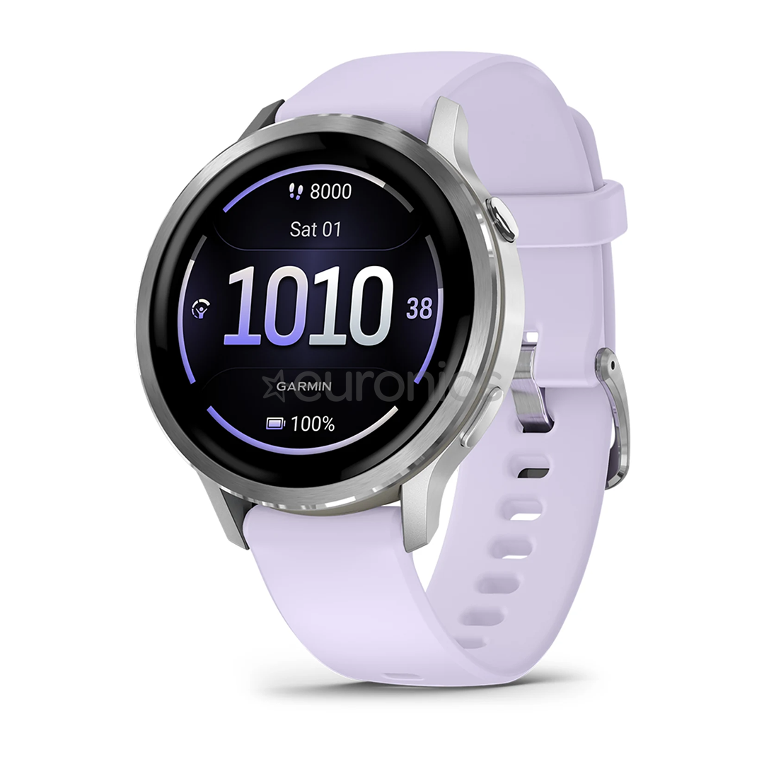 Garmin Venu 4, 41 mm, silver / periwinkle - Sports watch