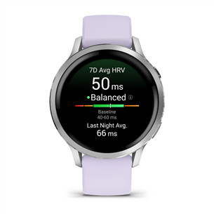 Garmin Venu 4, 41 mm, hõbe / lilla - Spordikell
