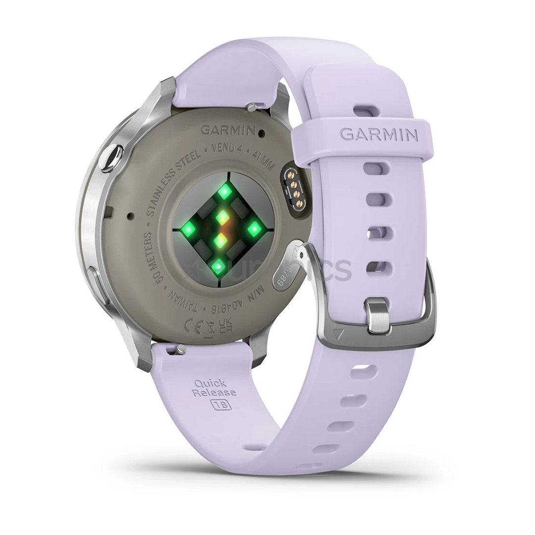 Garmin Venu 4, 41 mm, hõbe / lilla - Spordikell