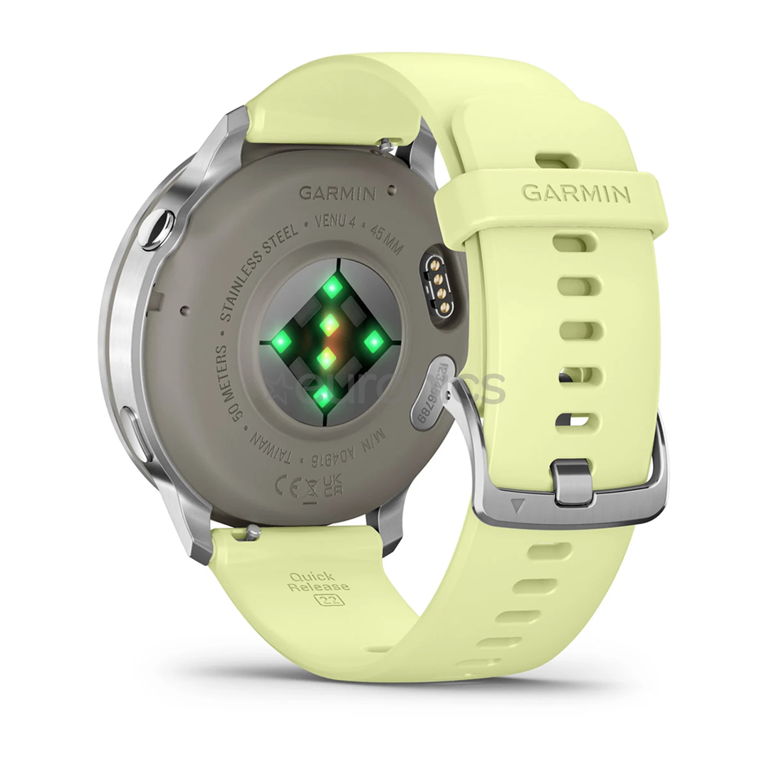 Garmin Venu 4, 45 mm, silver / citron - Sports watch