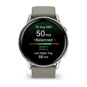 Garmin Venu 4, 45 mm, silver / grey - Sports watch