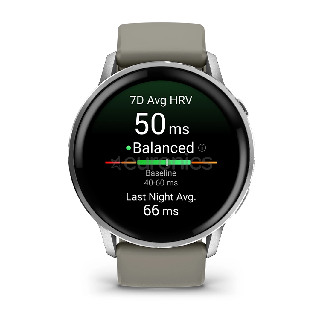 Garmin Venu 4, 45 mm, silver / grey - Sports watch
