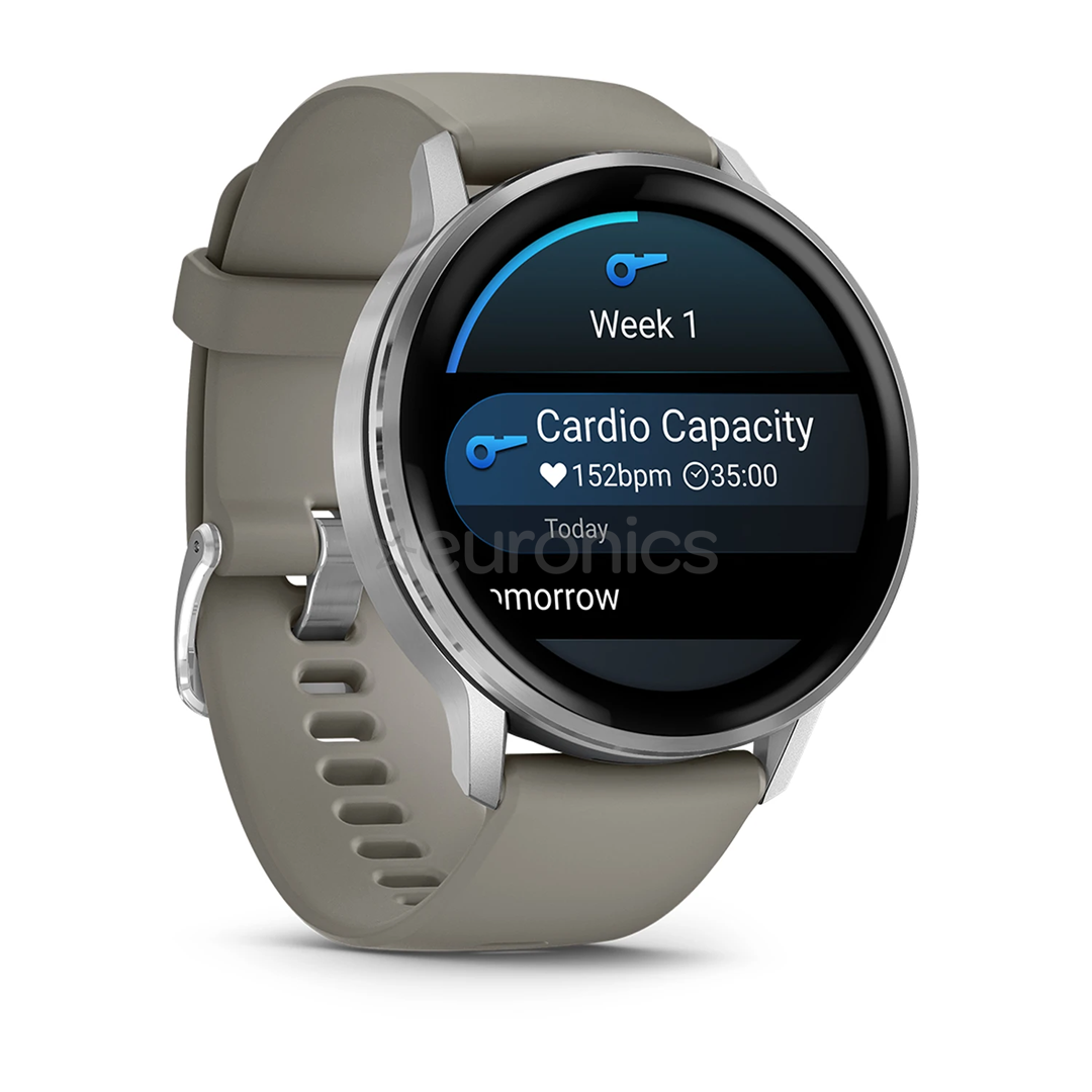 Garmin Venu 4, 45 mm, silver / grey - Sports watch
