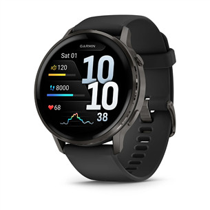 Garmin Venu 4, 45 mm, must / must - Spordikell 010-03014-00