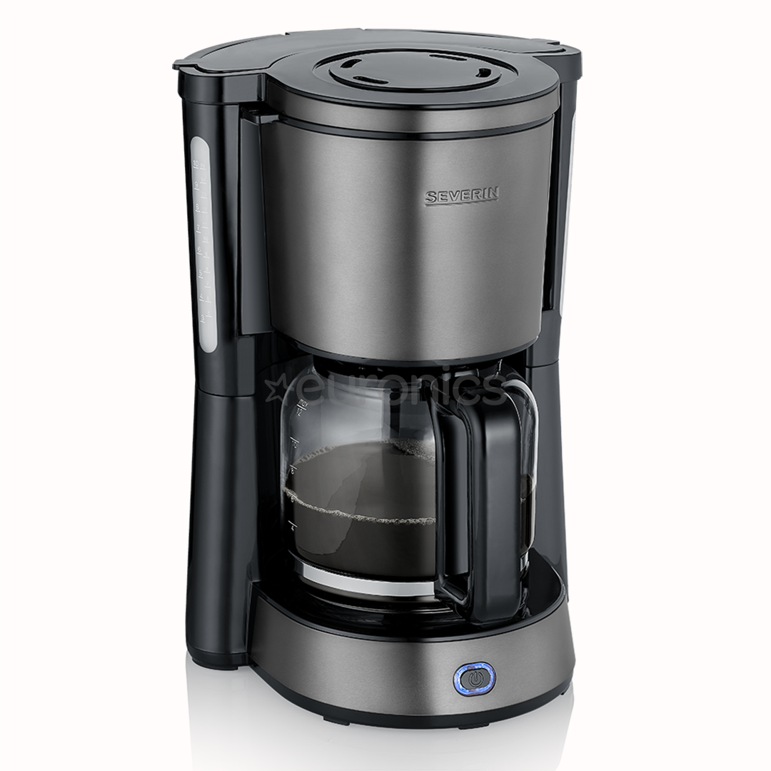 Severin, 1000 W, 1,25 L, tumehall - Filterkohvimasin
