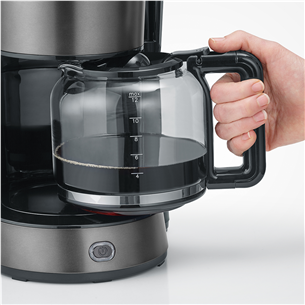 Severin, 1000 W, 1,25 L, tumehall - Filterkohvimasin