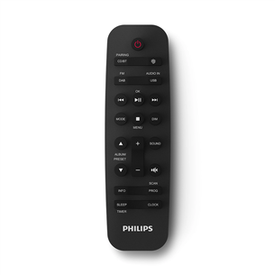 Philips TAM4505M2 Micro Music System, 2.0, must - Muusikakeskus