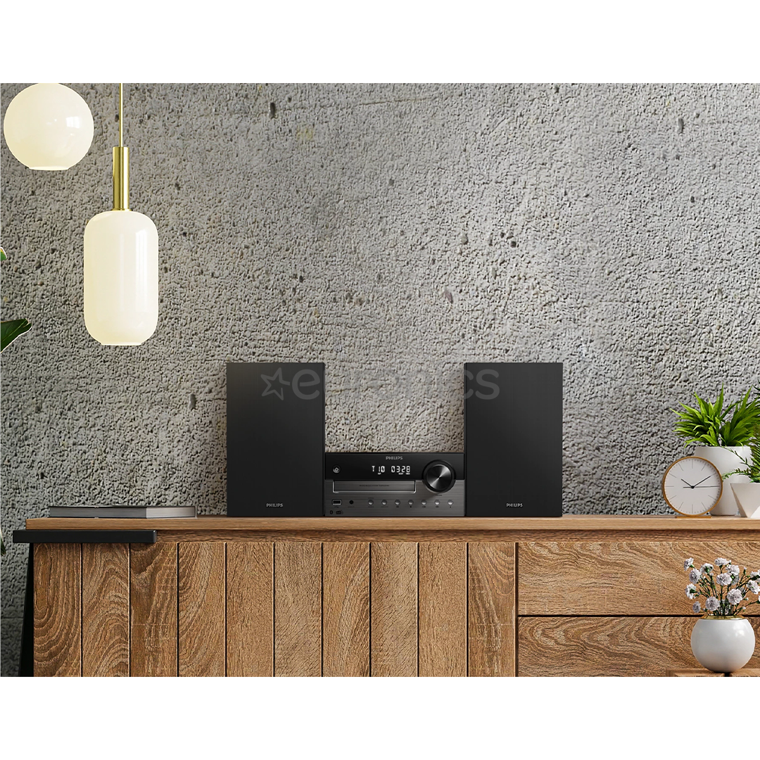 Philips TAM4505M2 Micro Music System, 2.0, must - Muusikakeskus