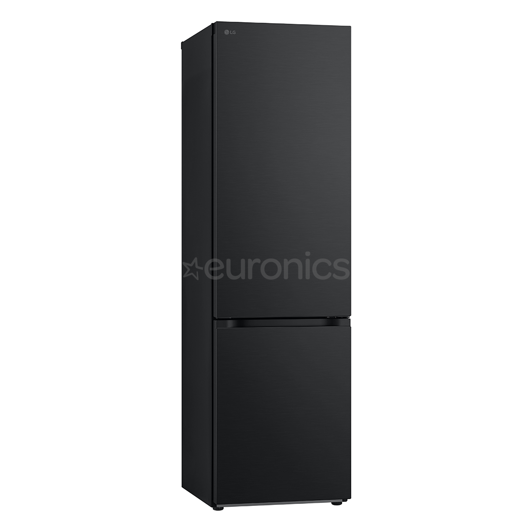 LG, NoFrost, 387 л, высота 203 см, черный - Холодильник