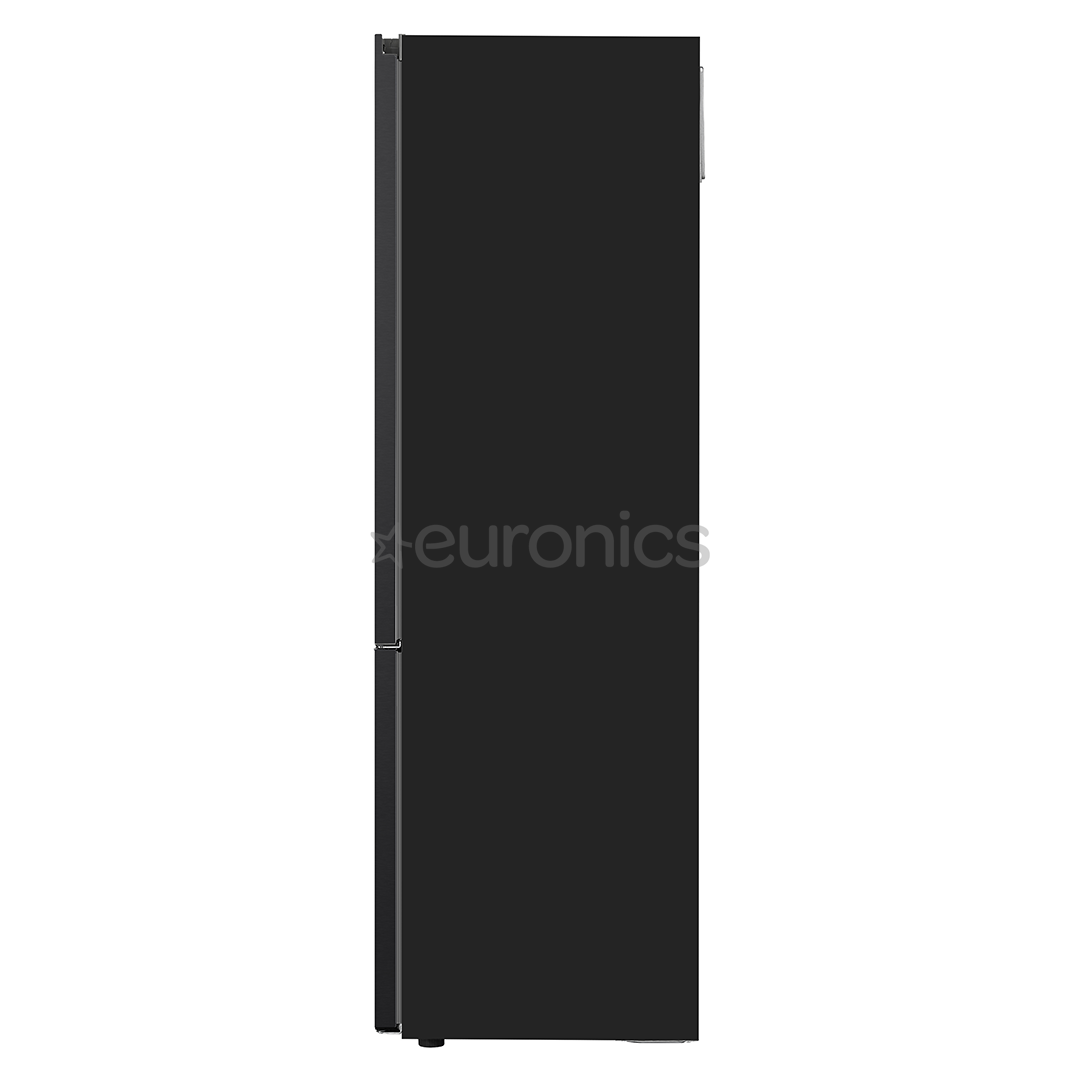 LG, NoFrost, 387 л, высота 203 см, черный - Холодильник