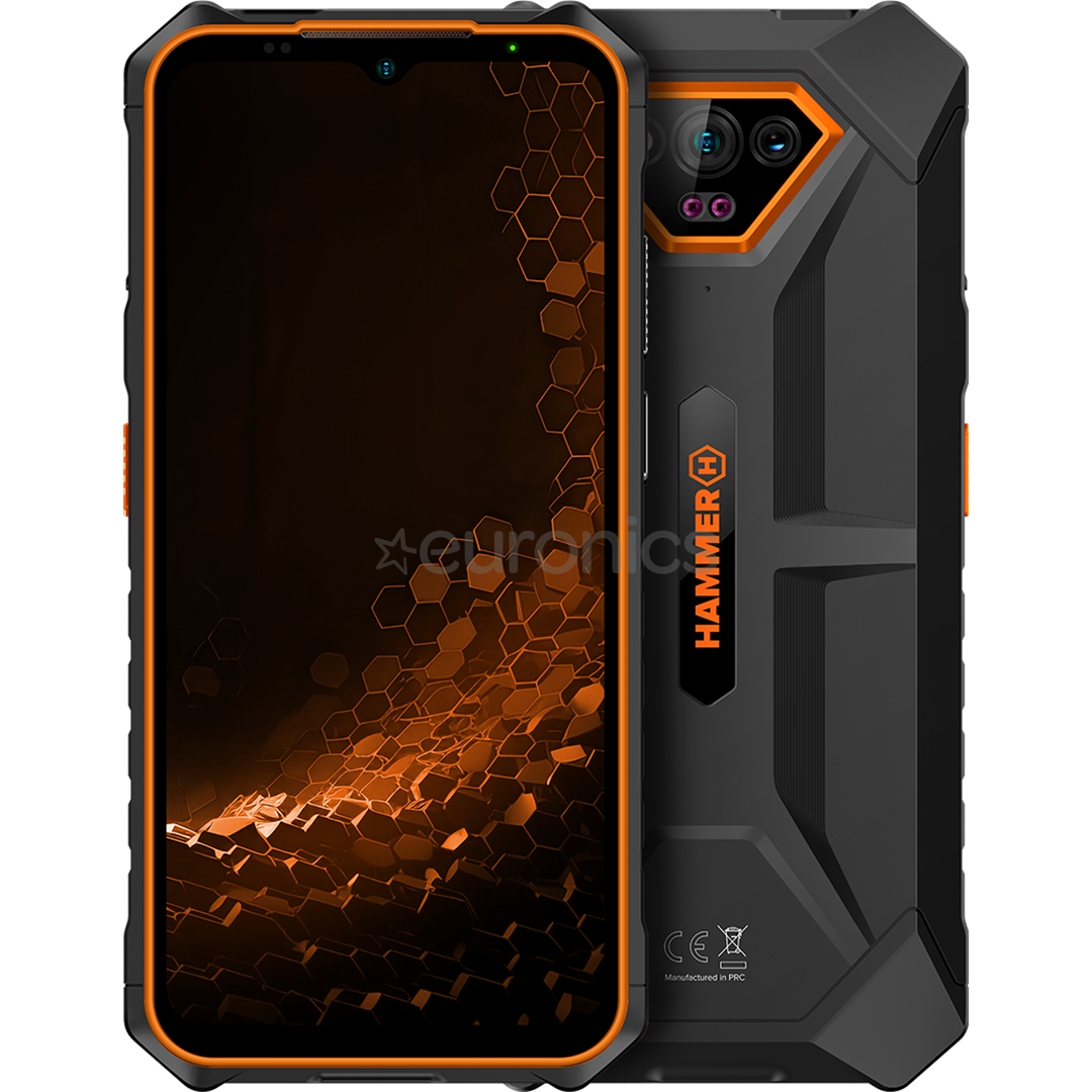 HAMMER Iron V, 6GB, 64GB, oranž - Nutitelefon