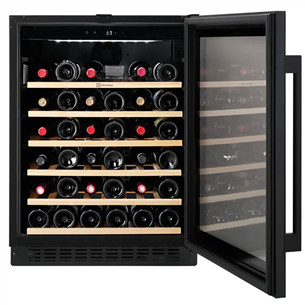Electrolux 500 Series, 52 bottles, height 82 cm, black - Built-in Wine Cooler