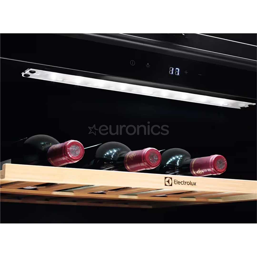 Electrolux 500 Series, 52 pudelit, kõrgus 82 cm, must - Integreeritav veinikülmik