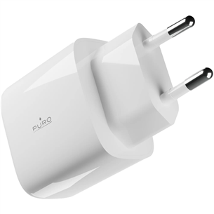 Puro DAILY 1, USB-C, 30 W, valge - Laadija