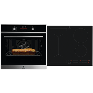 Electrolux, 72 L, must - Integreeritav ahi + induktsioonpliidiplaat EOF6P76X2+CIV63443CT