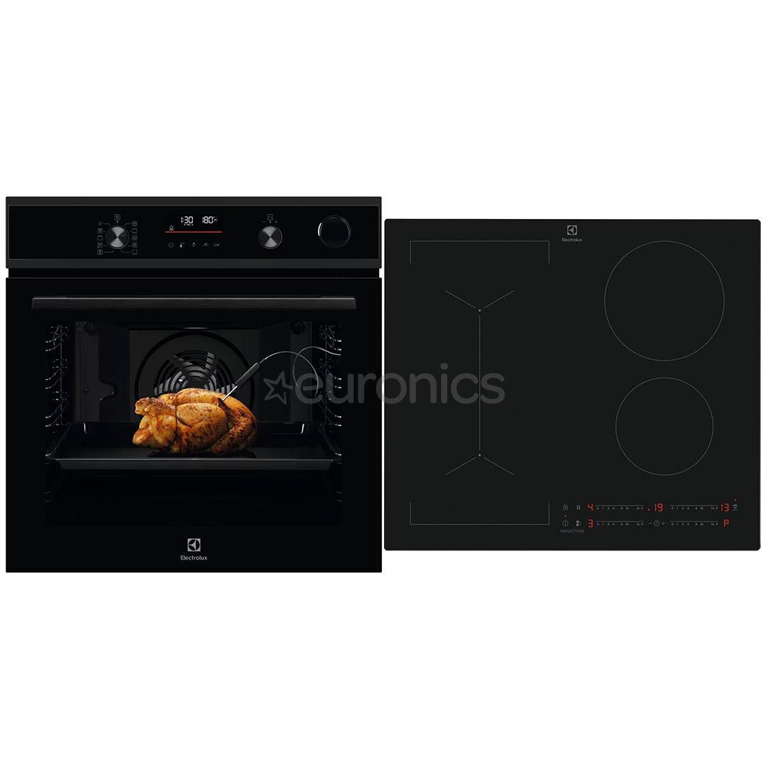 Electrolux, 72 L, must - Integreeritav ahi + induktsioonpliidiplaat