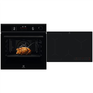 Electrolux, 72 L, must - Integreeritav ahi + induktsioonpliidiplaat EOC6P77H+EIV83443CT