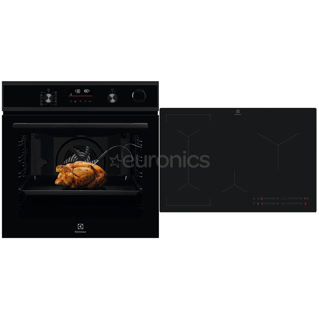 Electrolux, 72 L, must - Integreeritav ahi + induktsioonpliidiplaat
