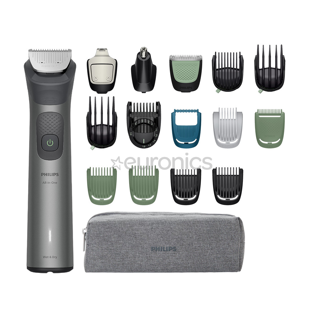 Philips All-in-One Trimmer 7000 Seeria, 17-ühes, hall - Trimmeri komplekt